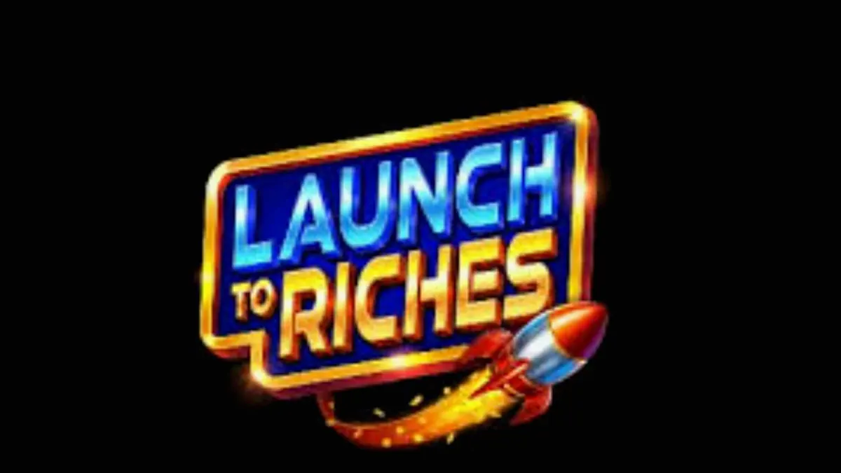 Interface futurista do slot Launch to Riches com elementos espaciais